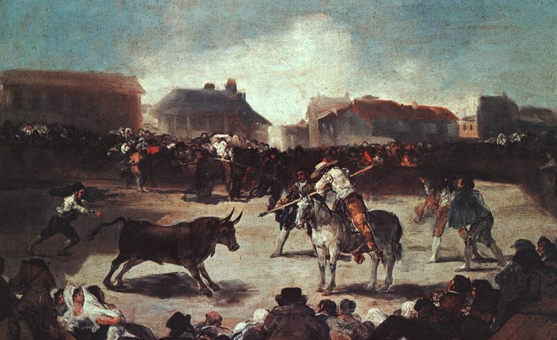 Francisco de Goya Village Bullfight Spain oil painting art
